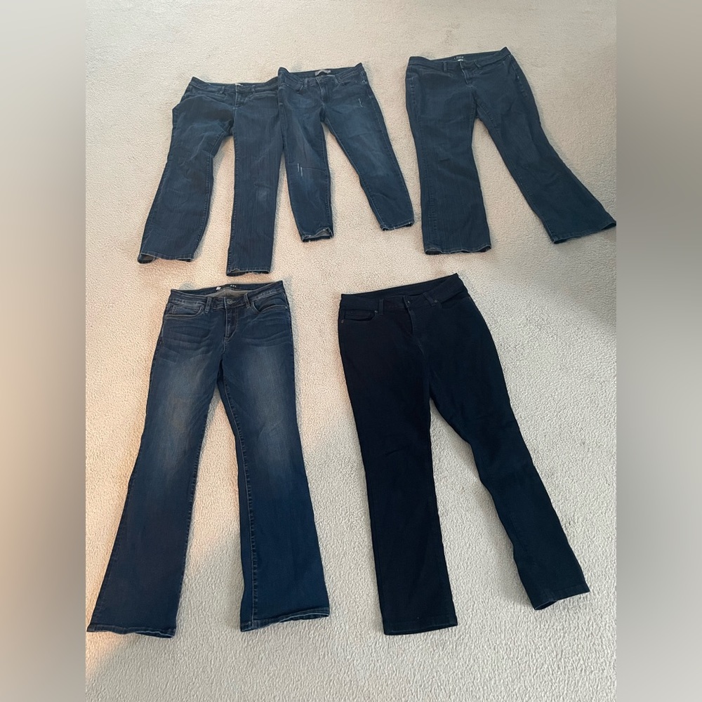 3 for $20 Lot of 10P jeans (LOFT x 2, LL Bean, KUT from the Kloth, and Just USA)